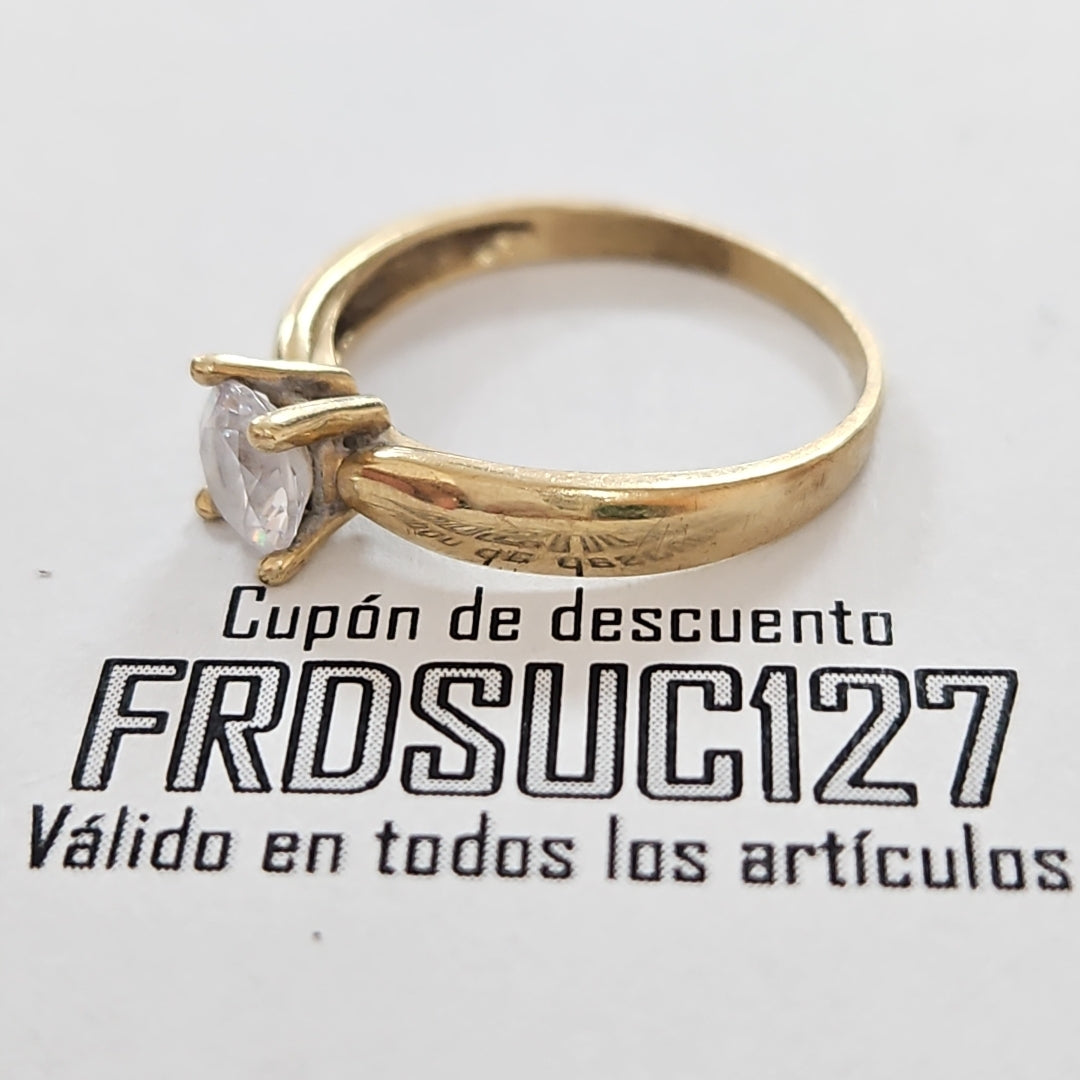 SOLITARIO ORO 10 K 2.7 GRMS (SEMINUEVO)