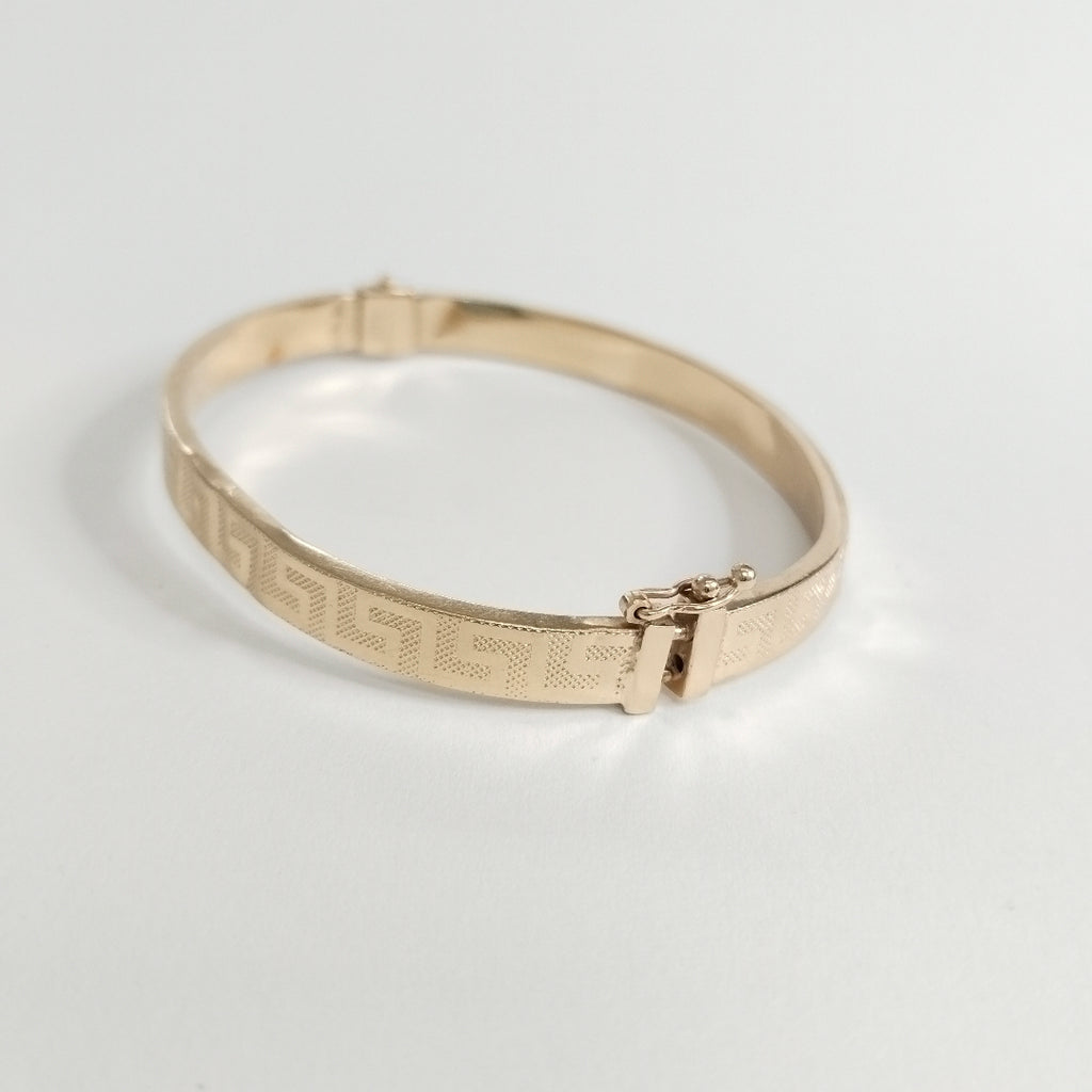 PULSERA RIGIDA ORO 14 K 7.9 GRMS (SEMINUEVO)