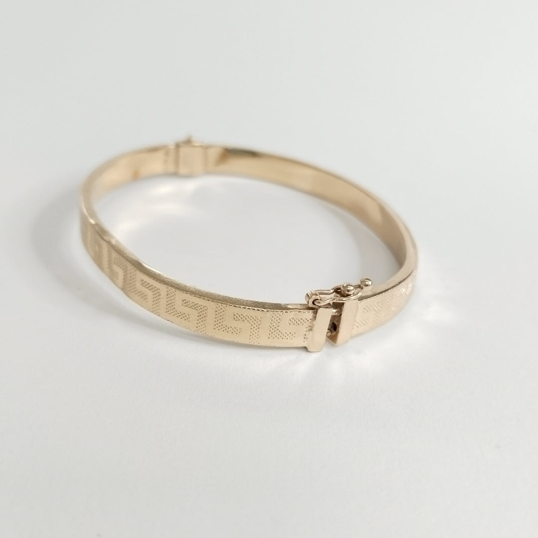 PULSERA RIGIDA ORO 14 K 7.9 GRMS (SEMINUEVO)