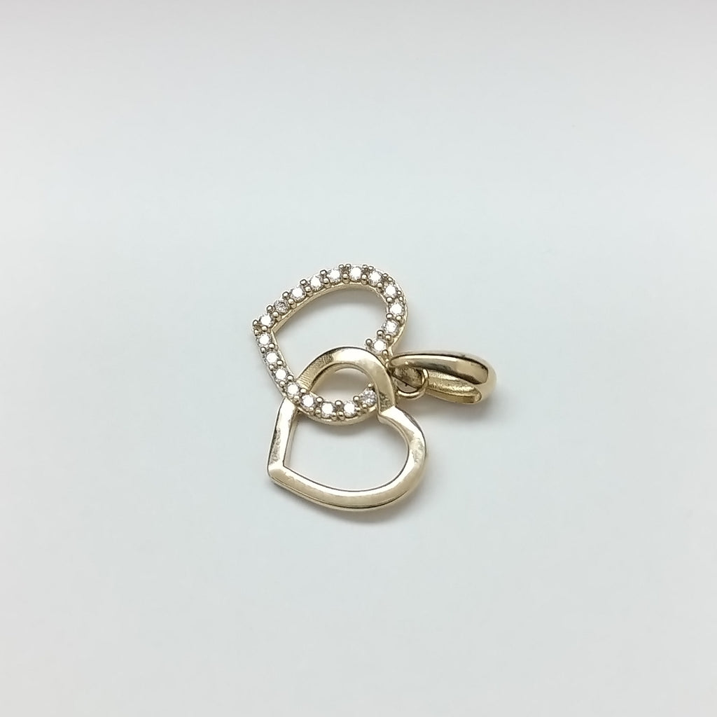 DIJES DOBLE CORAZON ORO 10K 1.5 GR (NUEVO)