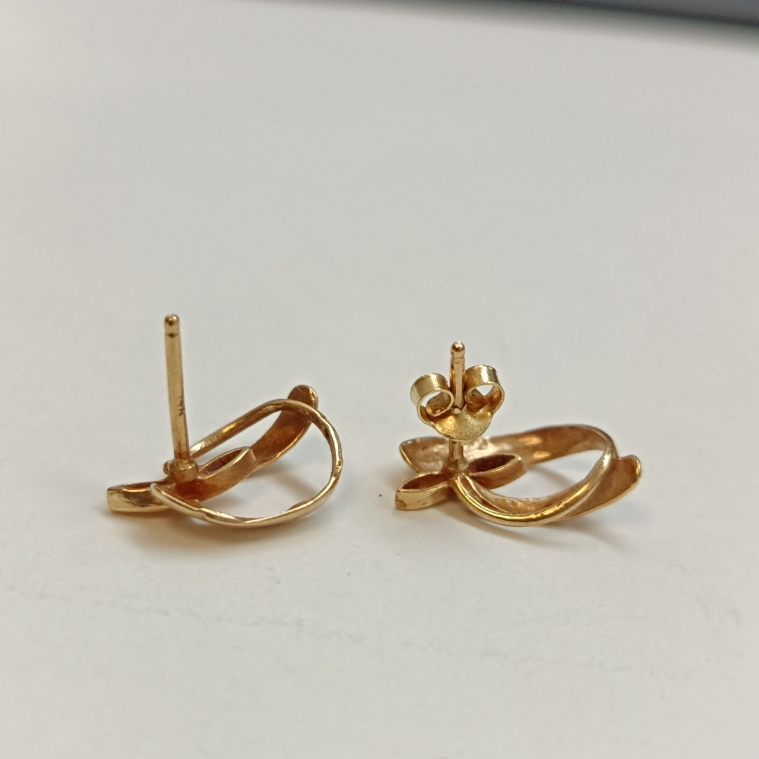 BROQUELES PAR ORO 14 K 2,10 GRMS (SEMINUEVO)