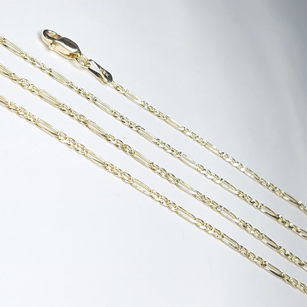 CADENAS 3X1 ORO 14K 55 CM 3.9 GR (NUEVO)