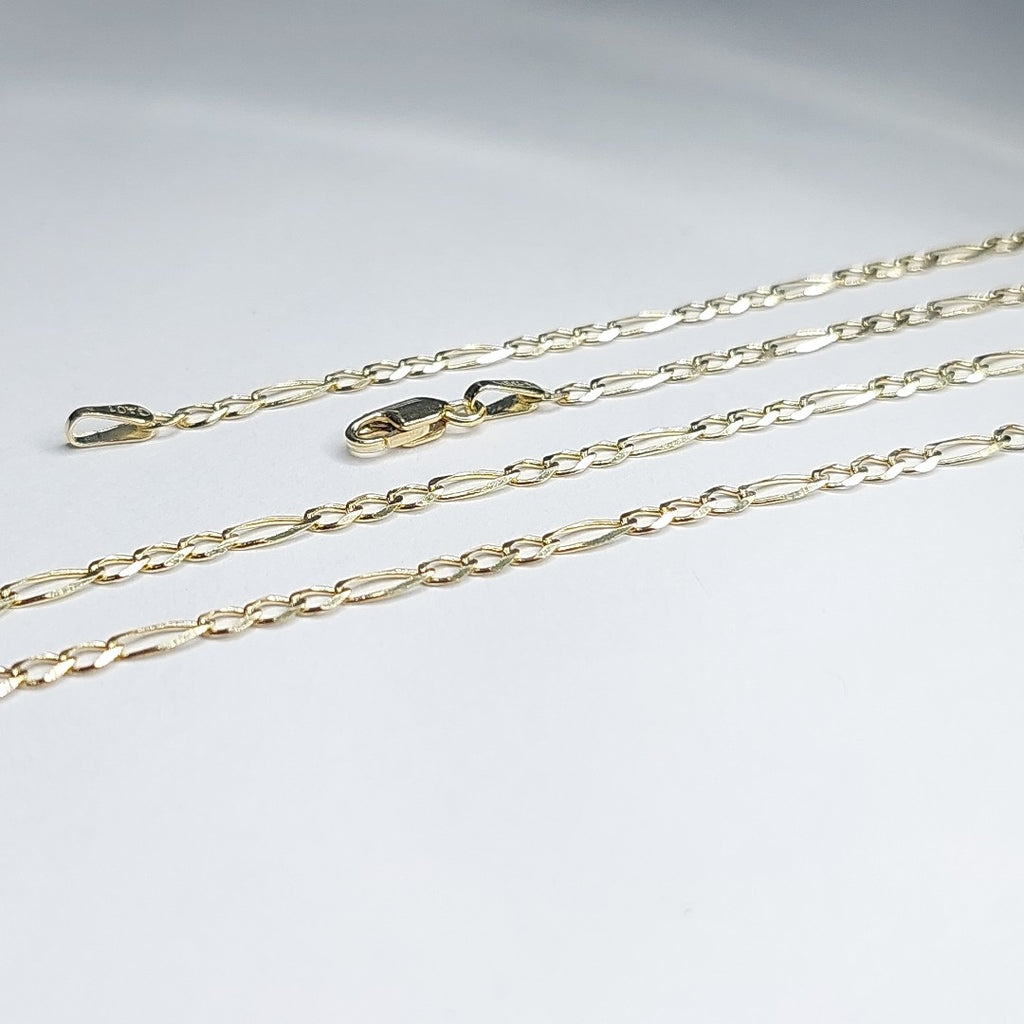 CADENAS TEJIDO 3X1 ORO 10K 60 CM 4.4 GR (NUEVO)