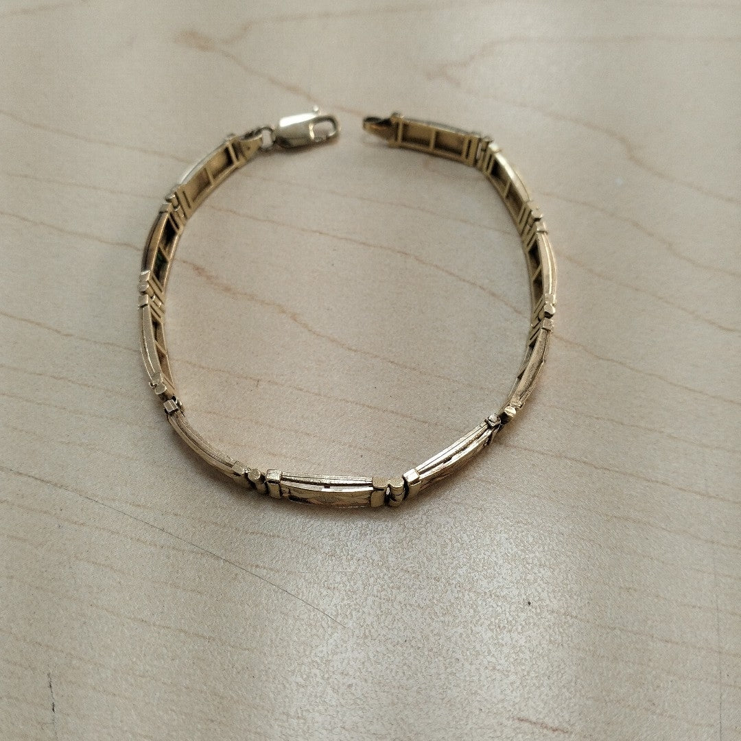 PULSERA ORO COMBINADO 14 K 11.1 GRMS (SEMINUEVO)