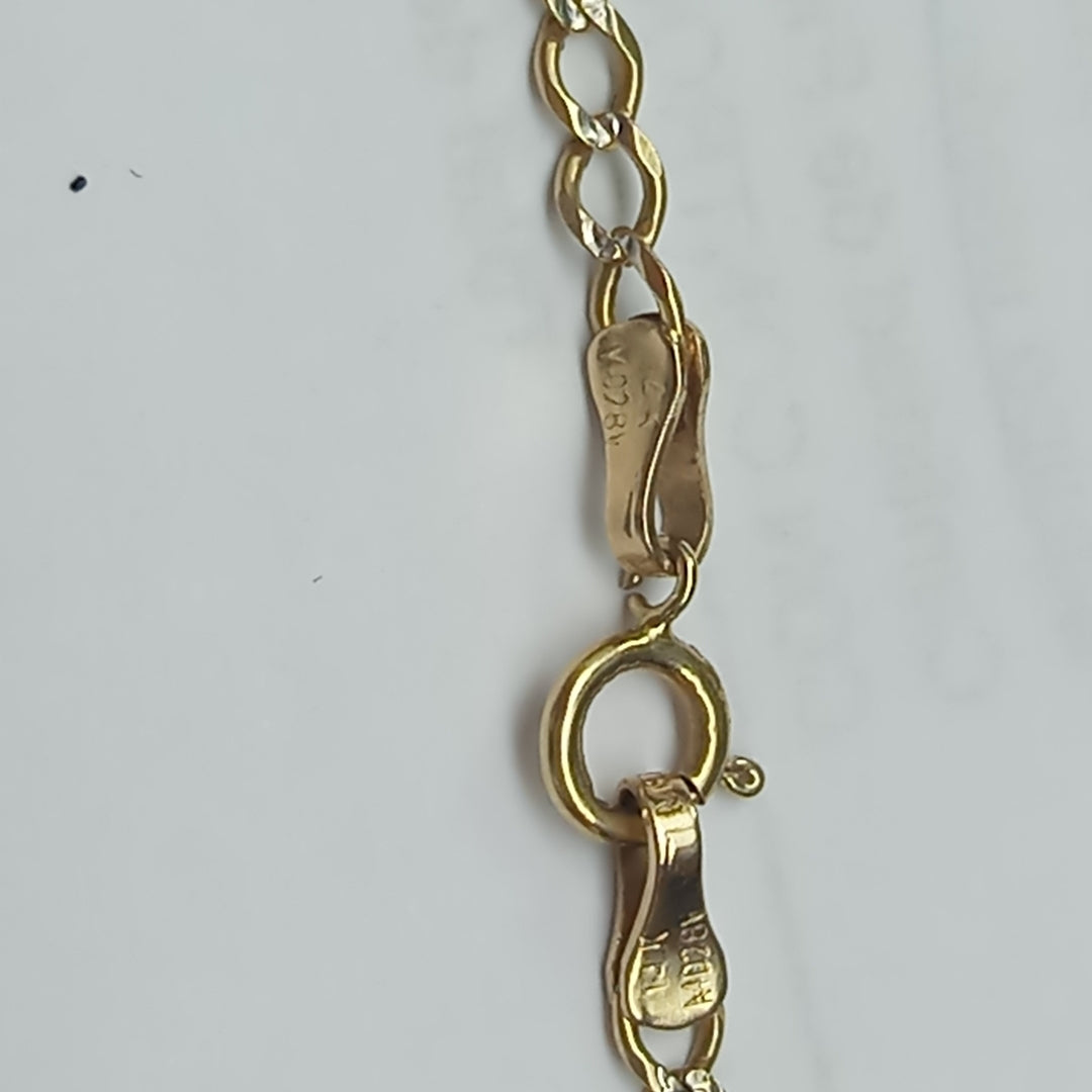 CADENA ORO, RODIADO 14 K 4.3 GRMS (SEMINUEVO)