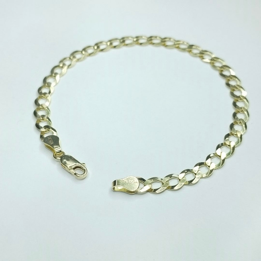 PULSERAS TEJIDO BARBADA ORO 14K 21 CM 7.5 GR (NUEVO)