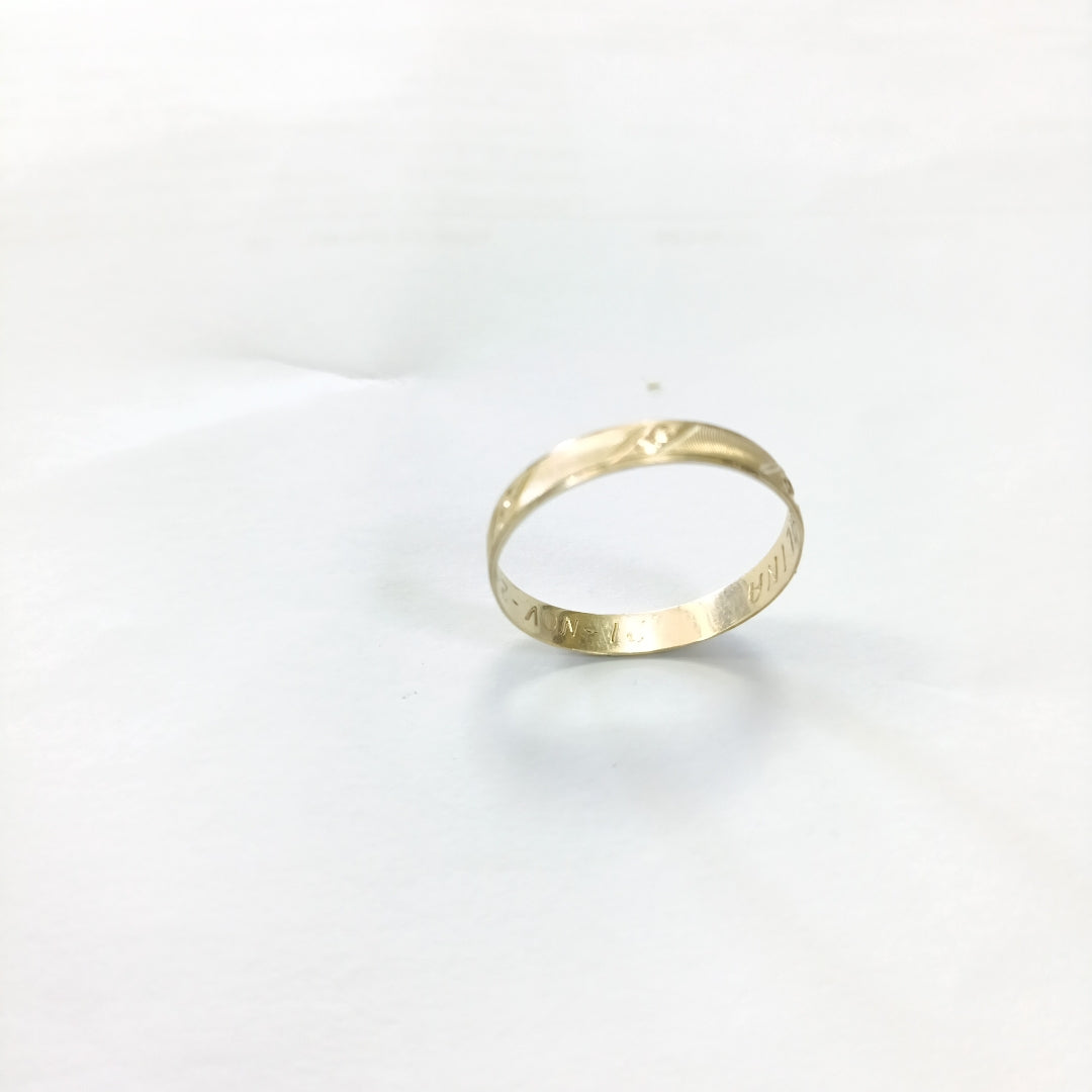 ARGOLLA ORO 10 K 1.2 GRMS (SEMINUEVO)