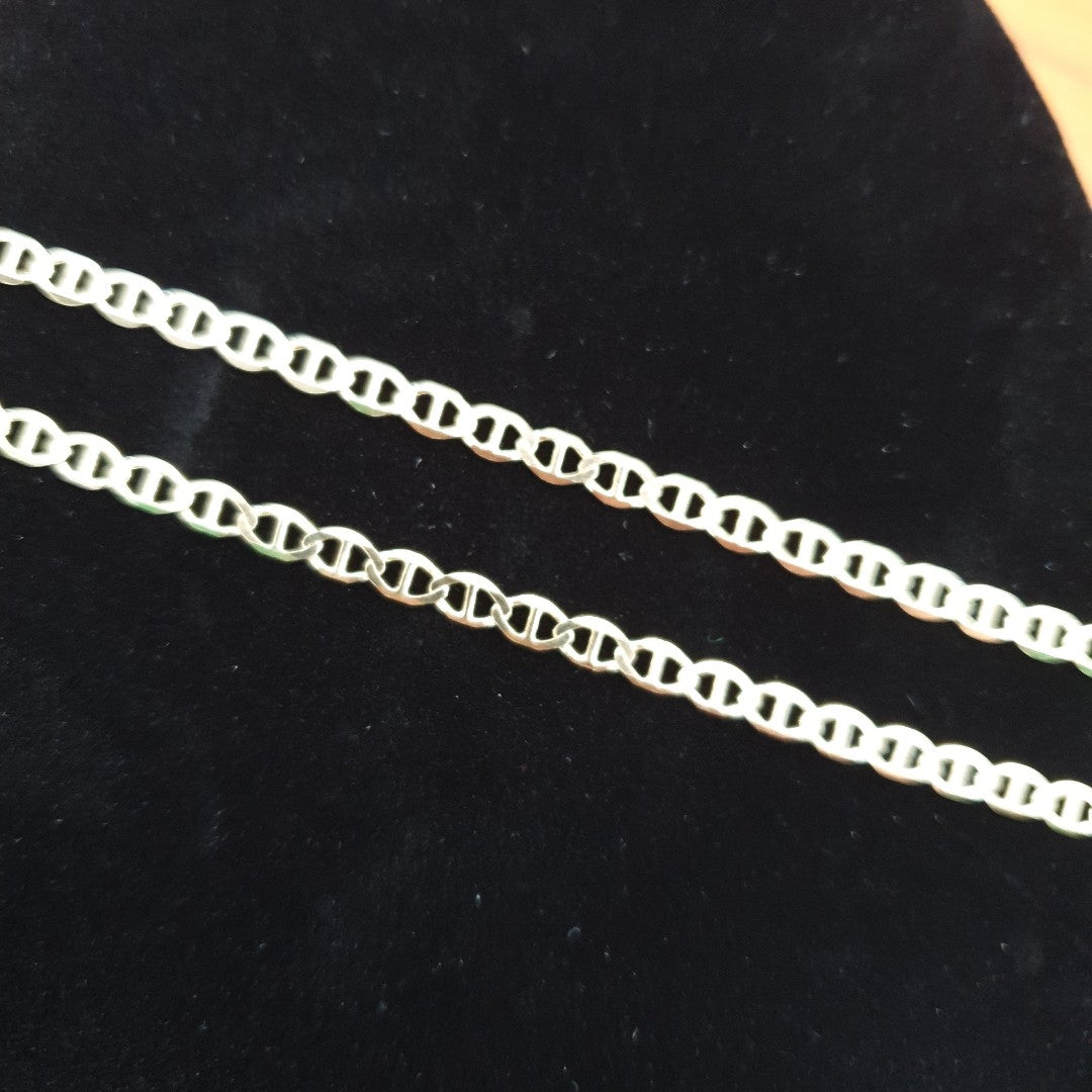CADENAS TEJIDO MARINERA ORO 14K 55 CM 8 GR (NUEVO)