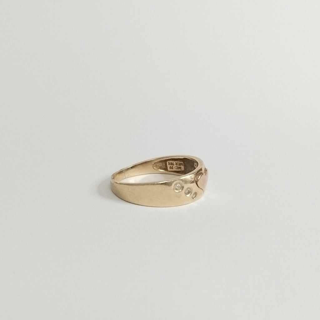 ANILLITO ORO, ORO COMBINADO 14 K 3 GRMS (SEMINUEVO)