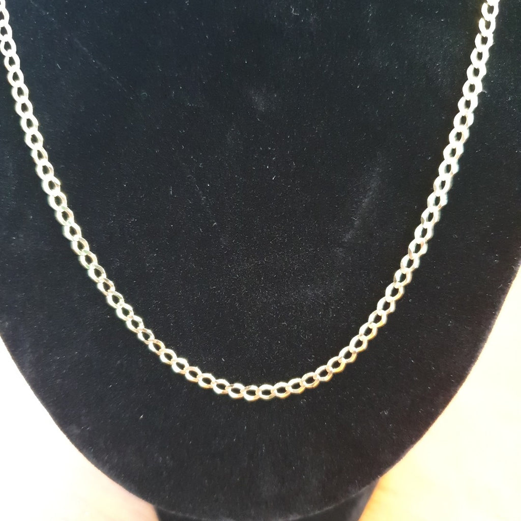 CADENAS TEJIDO BARBADA ORO 14K 60 CM 5.4 GR (NUEVO)
