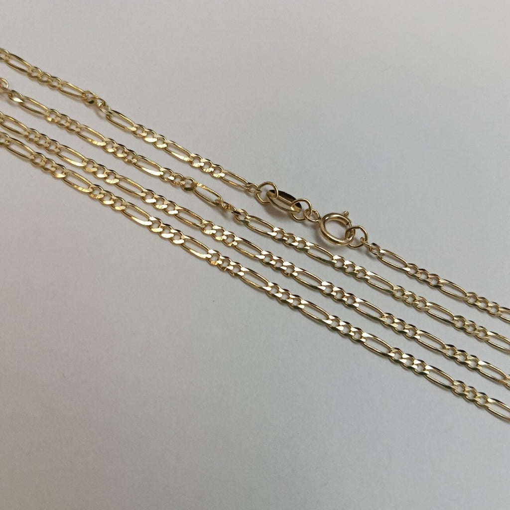 CADENAS TEJIDO 3X1 ORO 10K 50 CM 3 GR (NUEVO)