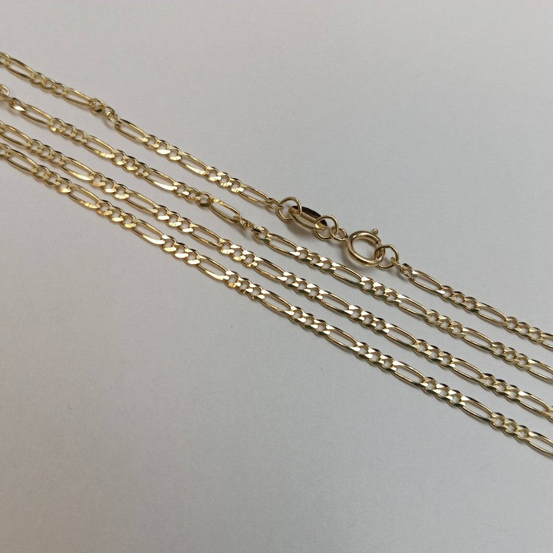 CADENAS TEJIDO 3X1 ORO 10K 50 CM 3 GR (NUEVO)