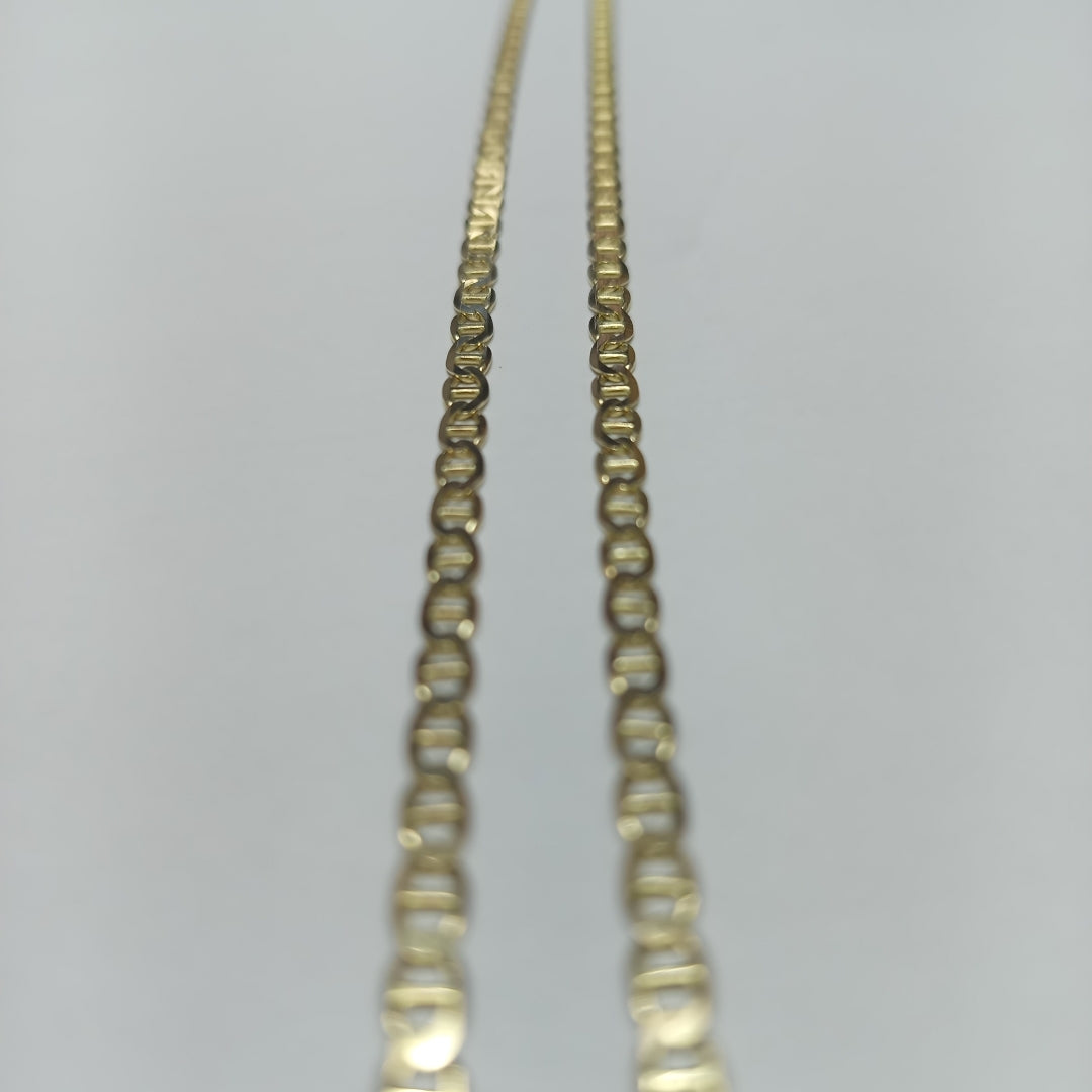 CADENAS TEJIDO GUCHI ORO 10K 60 CM 8.4 GR (NUEVO)