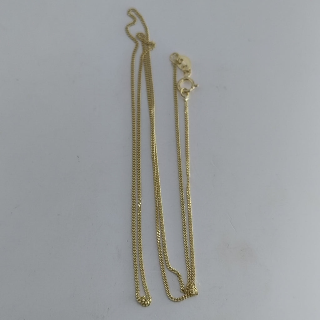 CADENAS TEJIDO BARBADA ORO 10K 55 CM 1.8 GR (NUEVO)