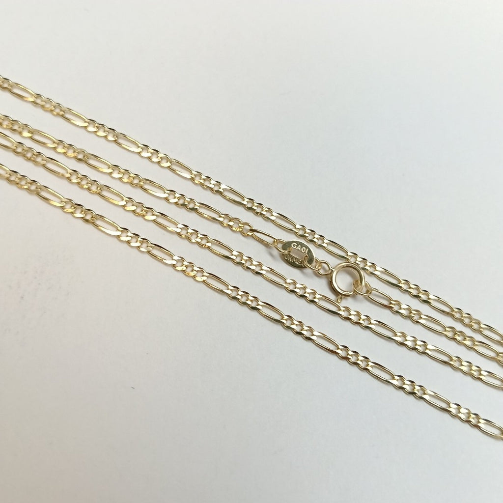 CADENAS TEJIDO 3X1 ORO 10K 55 CM 3.2 GR (NUEVO)