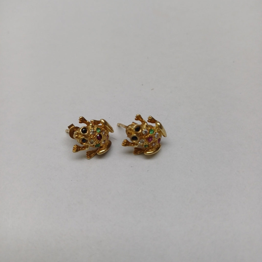 BROQUELES PAR ORO 14 K 3 GRMS (SEMINUEVO)