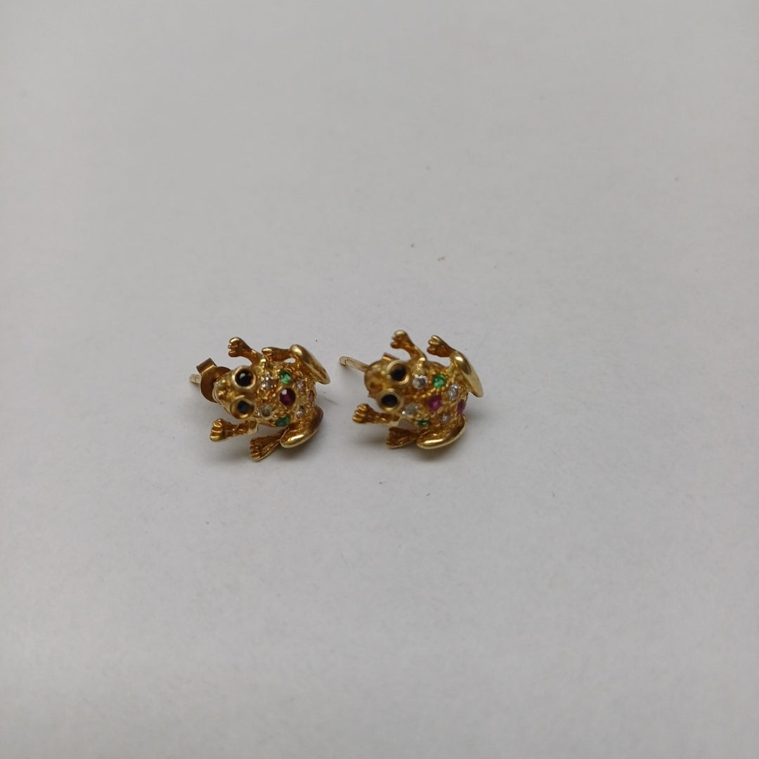 BROQUELES PAR ORO 14 K 3 GRMS (SEMINUEVO)