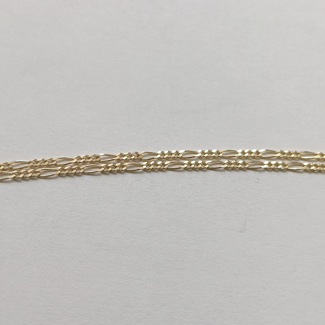 CADENAS TEJIDO 3X1 ORO 14K 55 CM 2.7 GR (NUEVO)