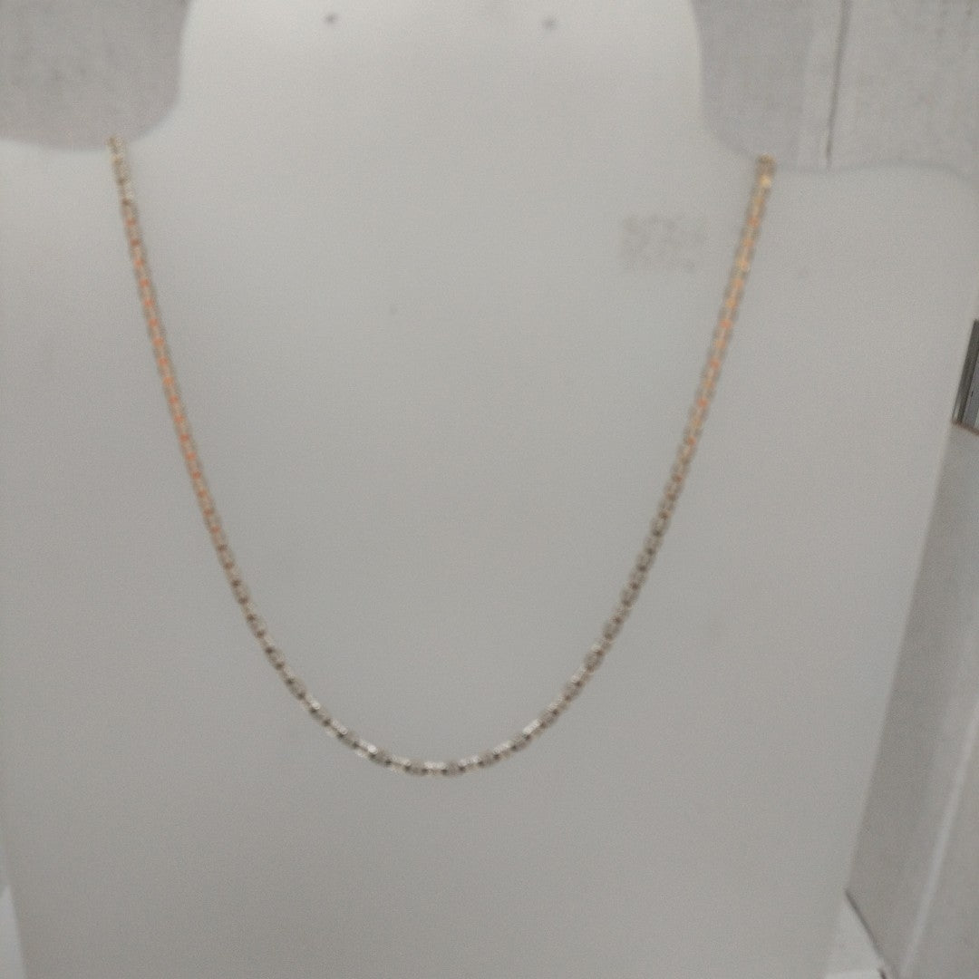 CADENAS TEJIDO GUCHI DIAMANTADO ORO 10K 55 CM 3.9 GR (NUEVO)