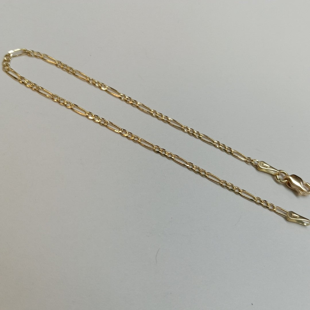 PULSERAS 3X1 ORO 14K 18 CM 1.6 GR (NUEVO)