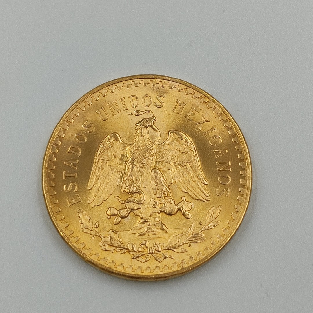 K1 41.6 GRMS 21 K IDENTIFICACIÓN MONEDA NOMINATIVA MONEDAS PESOS 50 PESO (SEMINUEVO)