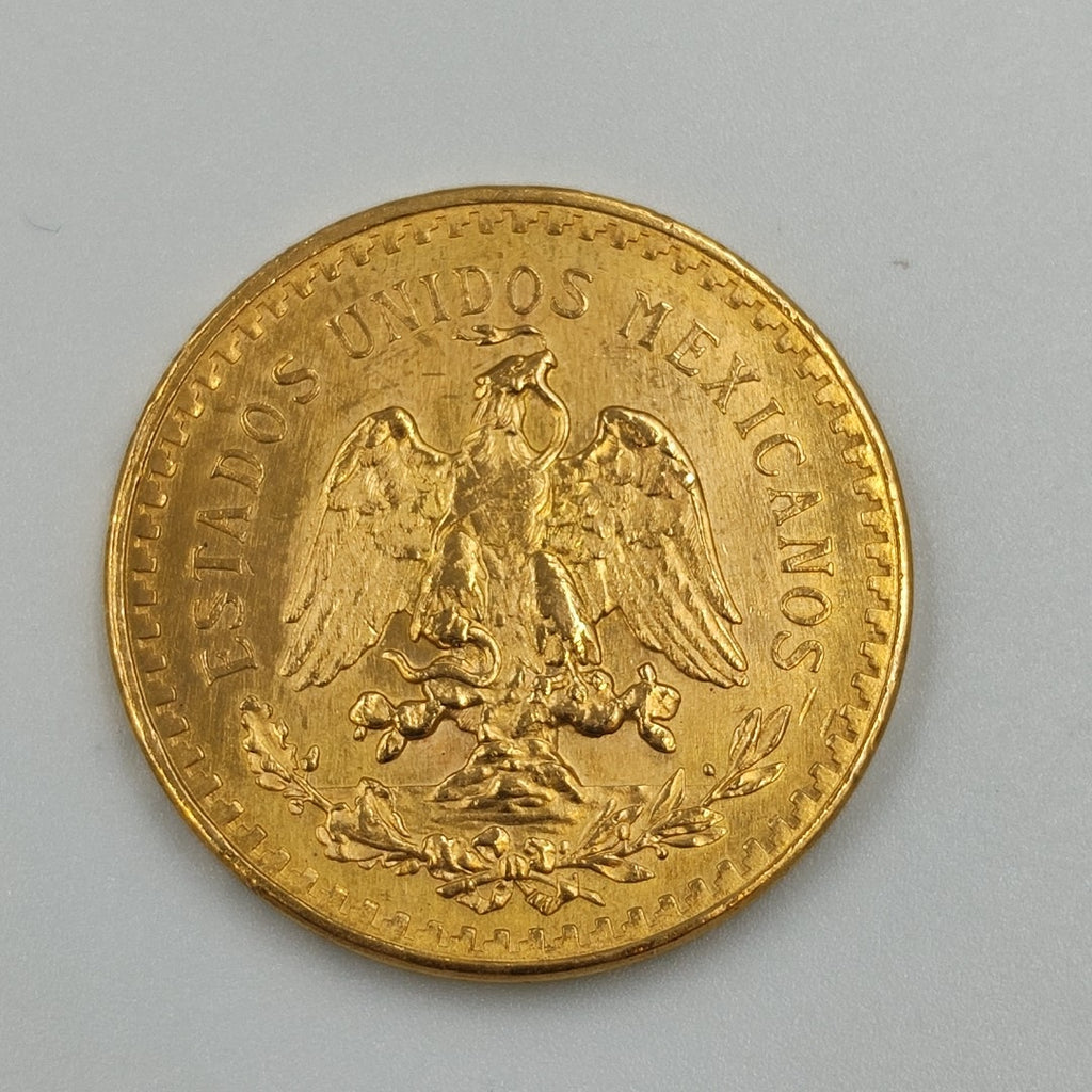 K1 41,60 GRMS 21 K IDENTIFICACIÓN MONEDA NOMINATIVA MONEDAS PESOS 50 PESOS (SEMINUEVO)