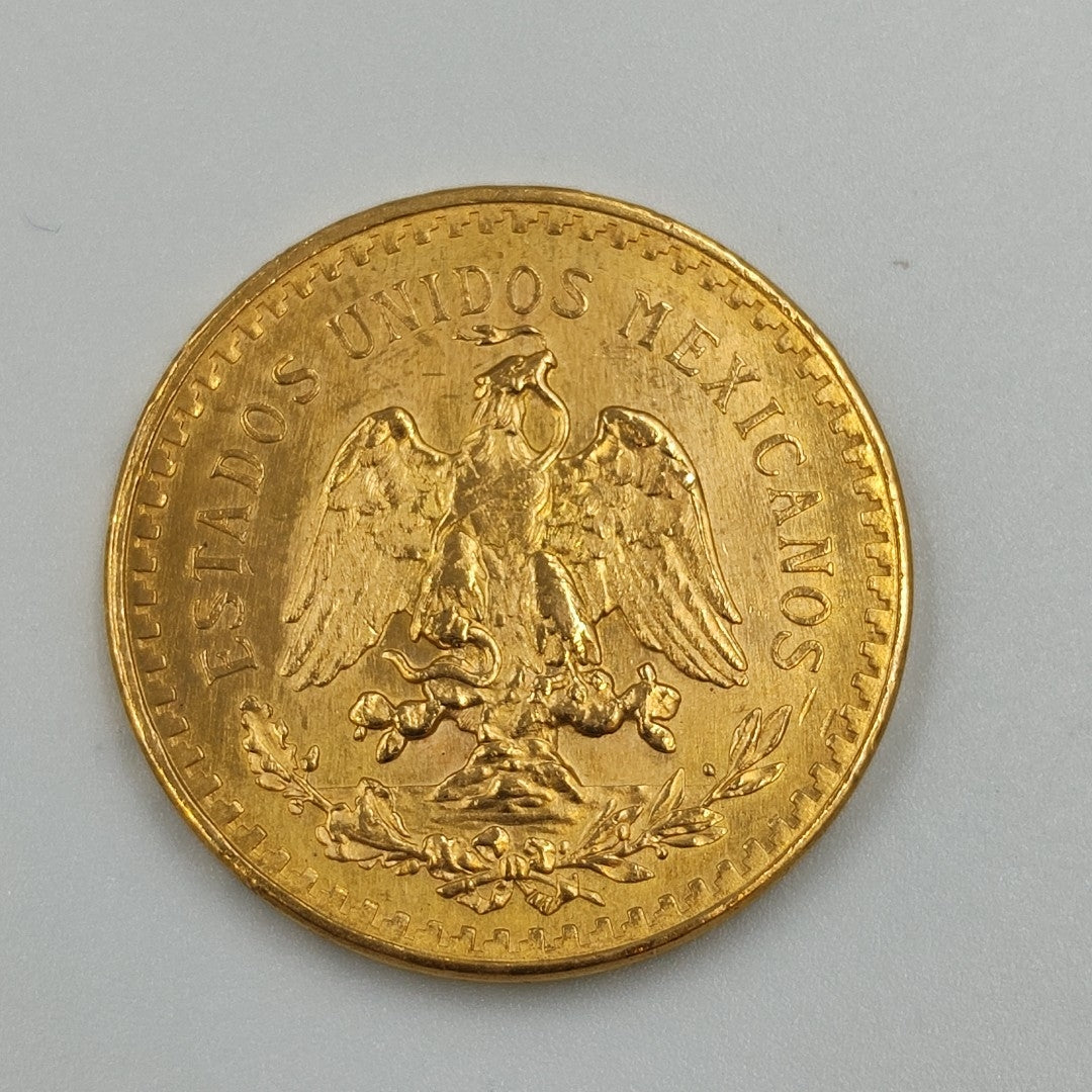 K1 41,60 GRMS 21 K IDENTIFICACIÓN MONEDA NOMINATIVA MONEDAS PESOS 50 PESOS (SEMINUEVO)