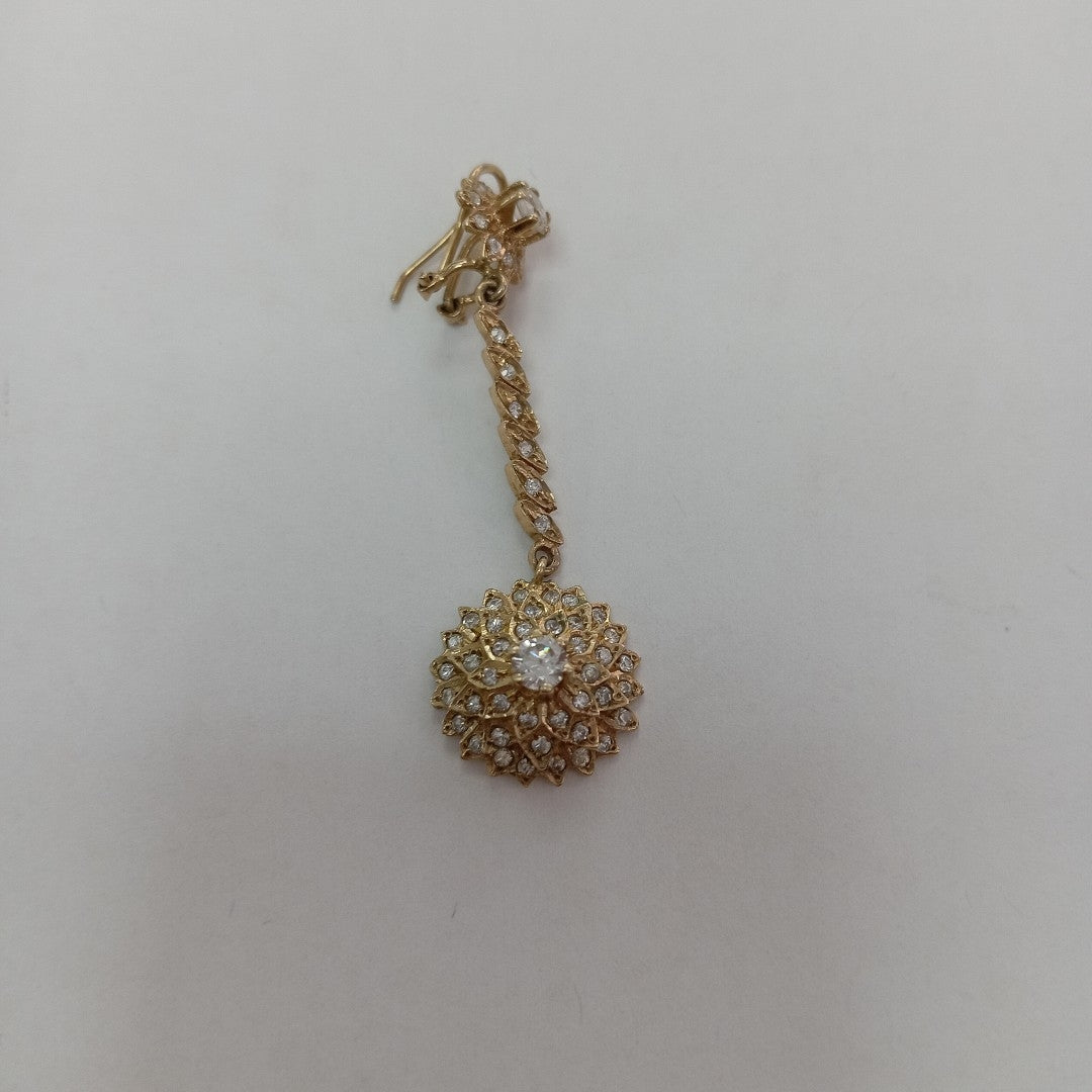 ARETES PAR ORO 14 K 7.1 GRMS (SEMINUEVO)