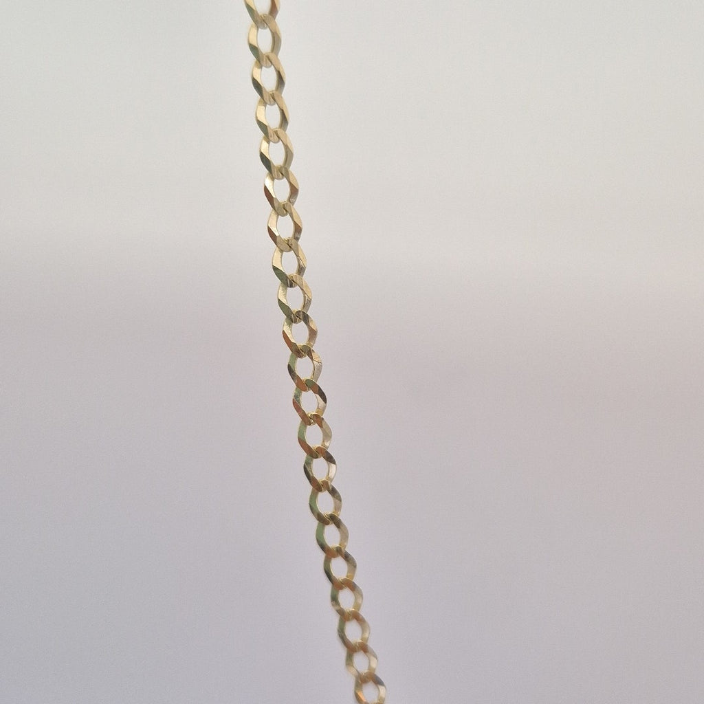 CADENAS TEJIDO BARBADA ORO 14K 60 CM 5.4 GR (NUEVO)