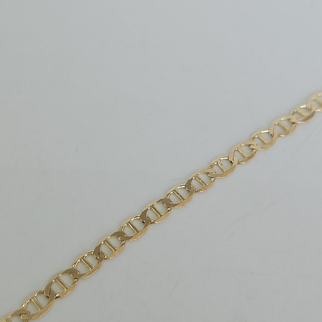 PULSERAS TEJIDO MARINERA ORO 14K 18 CM 2.9 GR (NUEVO)