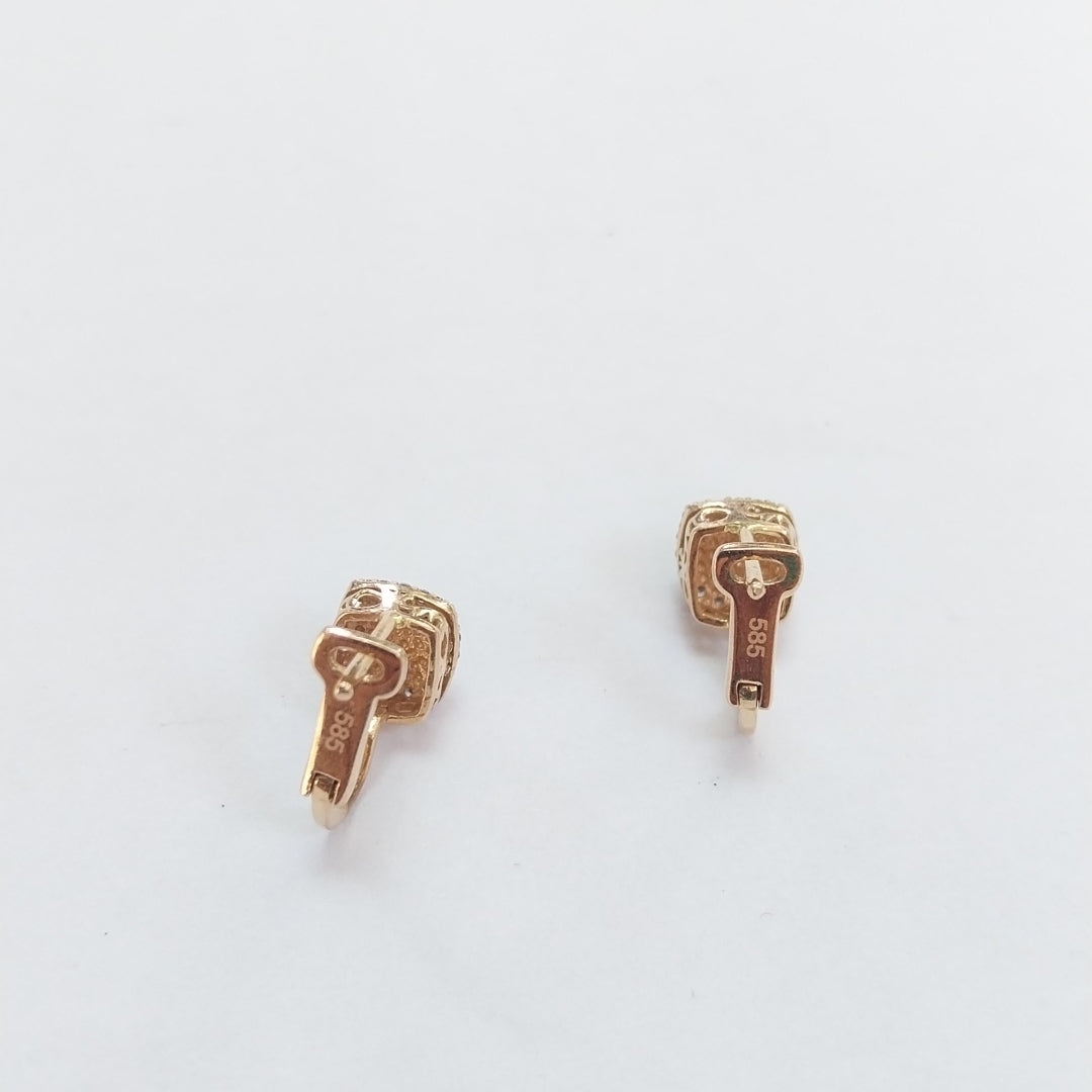 ARETES PAR ORO 14 K 3.8 GRMS (SEMINUEVO)