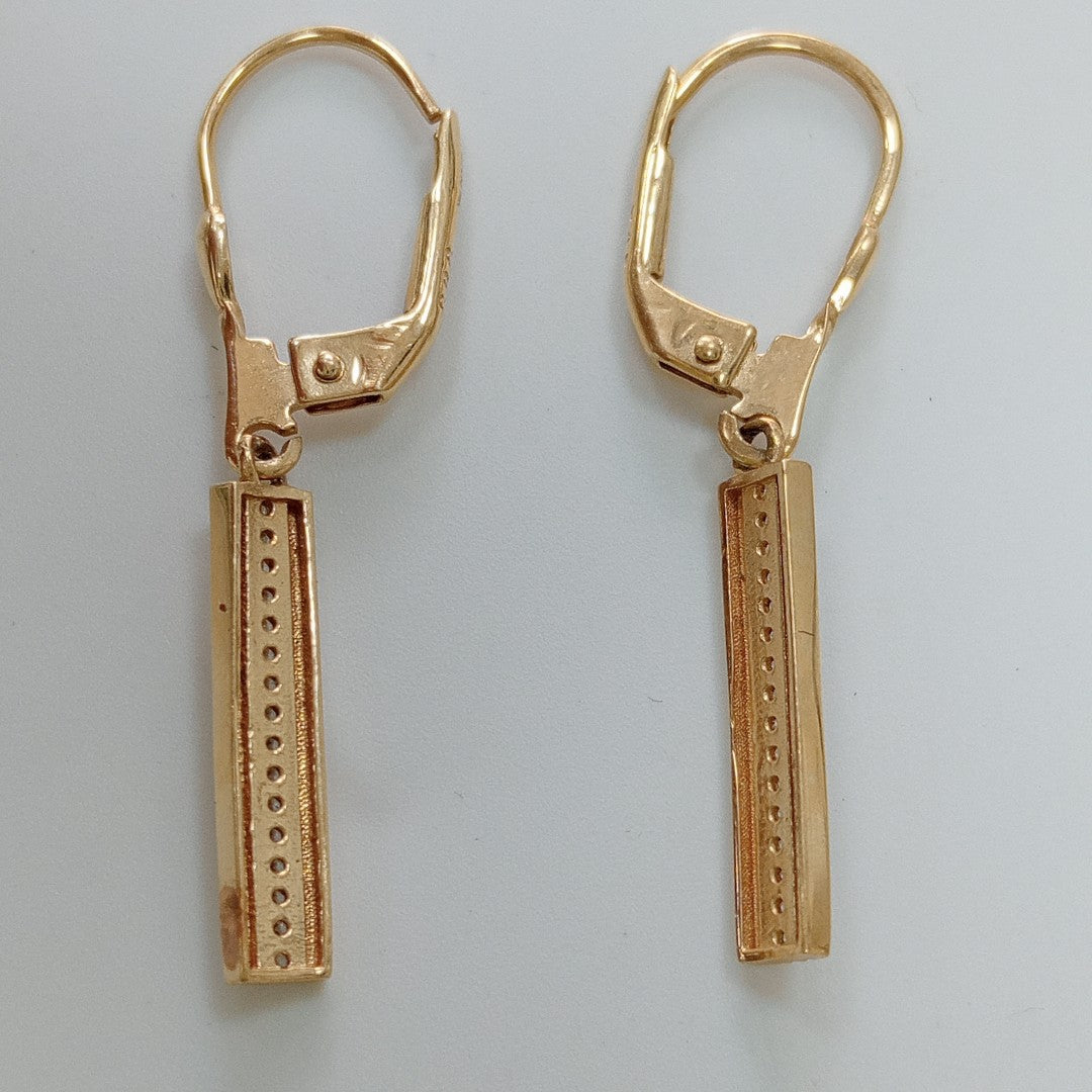 ARETES PAR ORO 14 K 2.5 GRMS (SEMINUEVO)