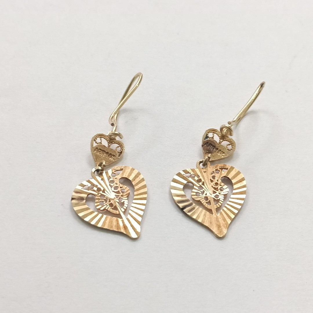 ARETES PAR ORO 14 K 3,00 GRMS (SEMINUEVO)