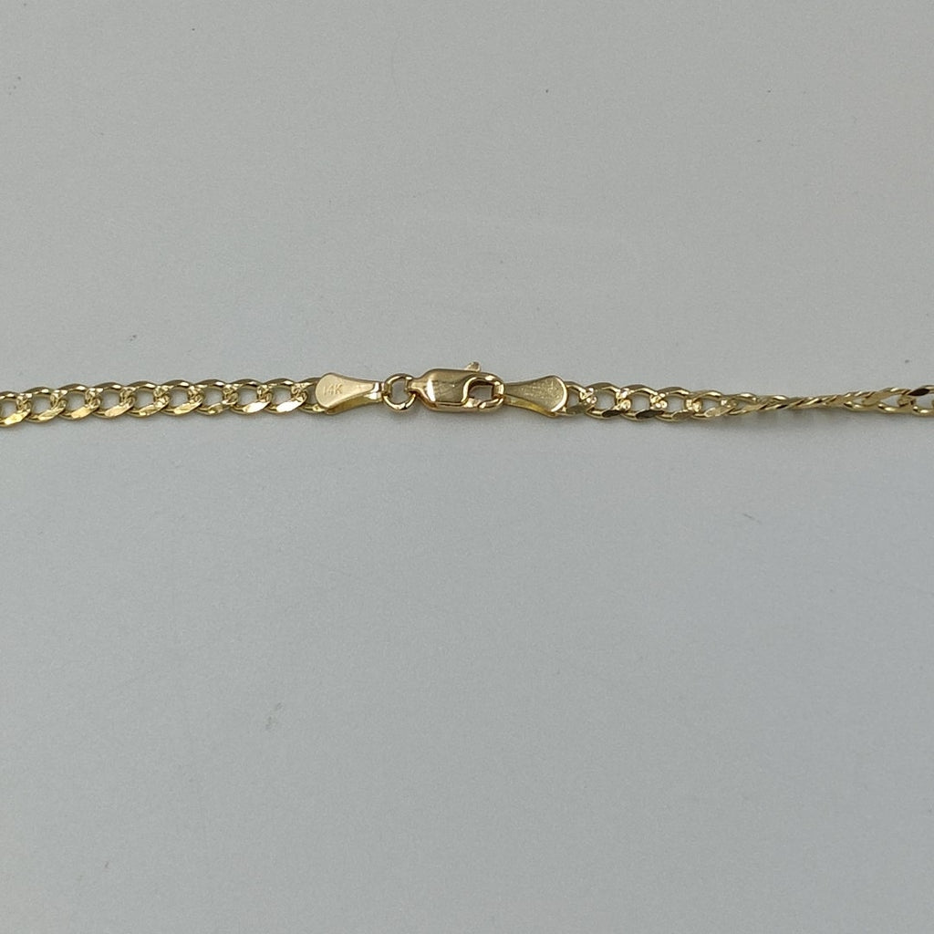 CADENAS BARBADA ORO 14K 55 CM 13.2 GR (NUEVO)