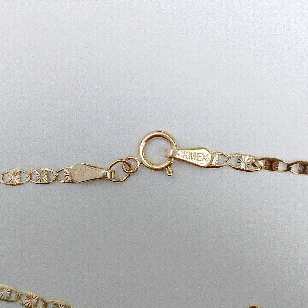 CADENAS TEJIDO GUCHI ORO 10K 55 CM 2.8 GR (NUEVO)
