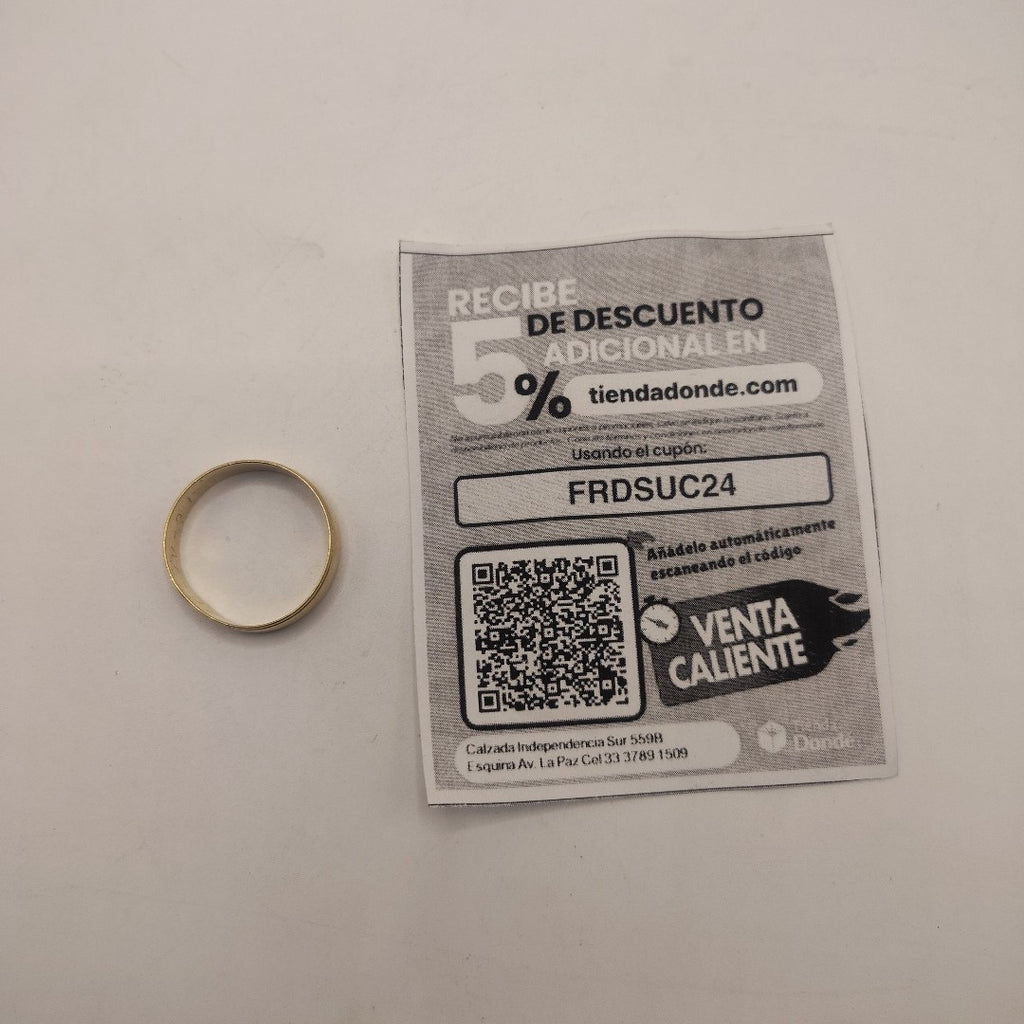 ARGOLLA ORO 14 K 3.3 GRMS (SEMINUEVO)