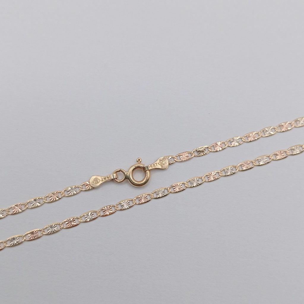 CADENA ORO COMBINADO 14 K 2 GRMS (SEMINUEVO)