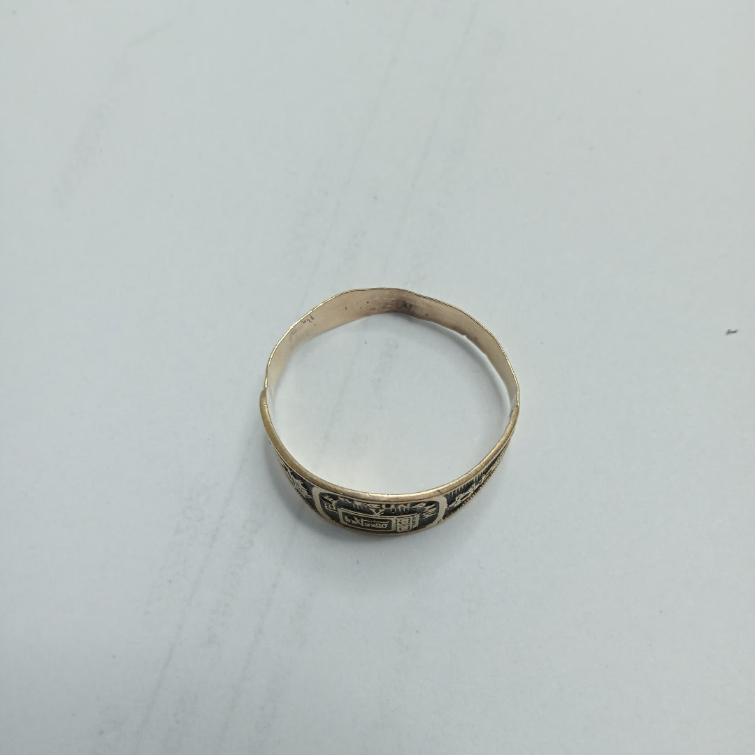 ANILLO DE GRADUACIÓN ORO 8 K 1.6 GRMS (SEMINUEVO)