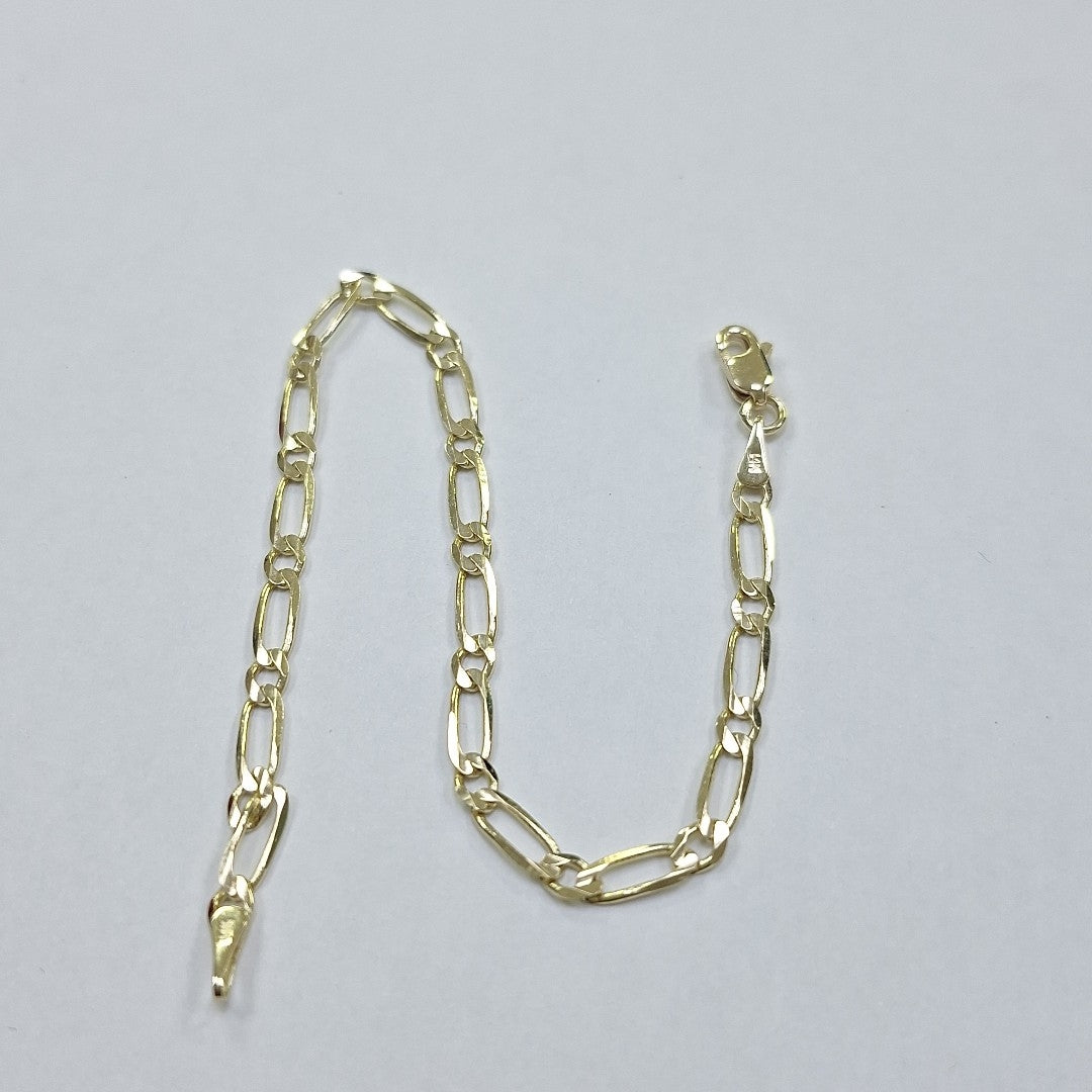 PULSERAS 1X1 ORO 14K 18 CM 2.7 GR (NUEVO)