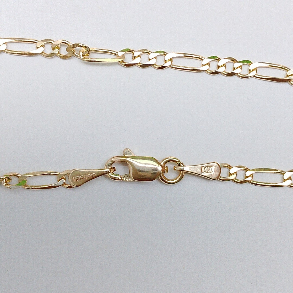PULSERAS 3X1 ORO 14K 18 CM 1.8 GR (NUEVO)