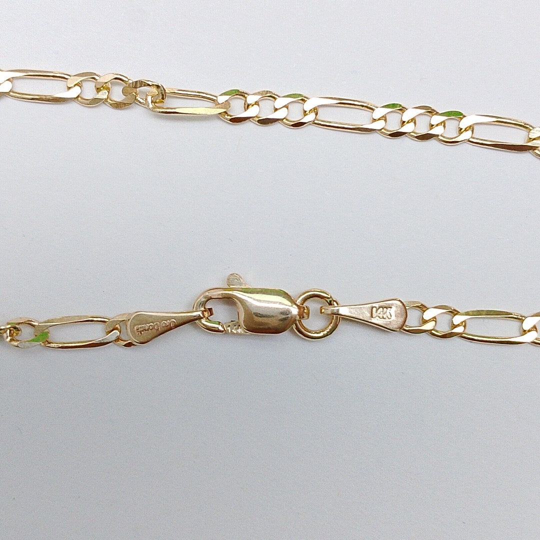 PULSERAS 3X1 ORO 14K 18 CM 1.8 GR (NUEVO)