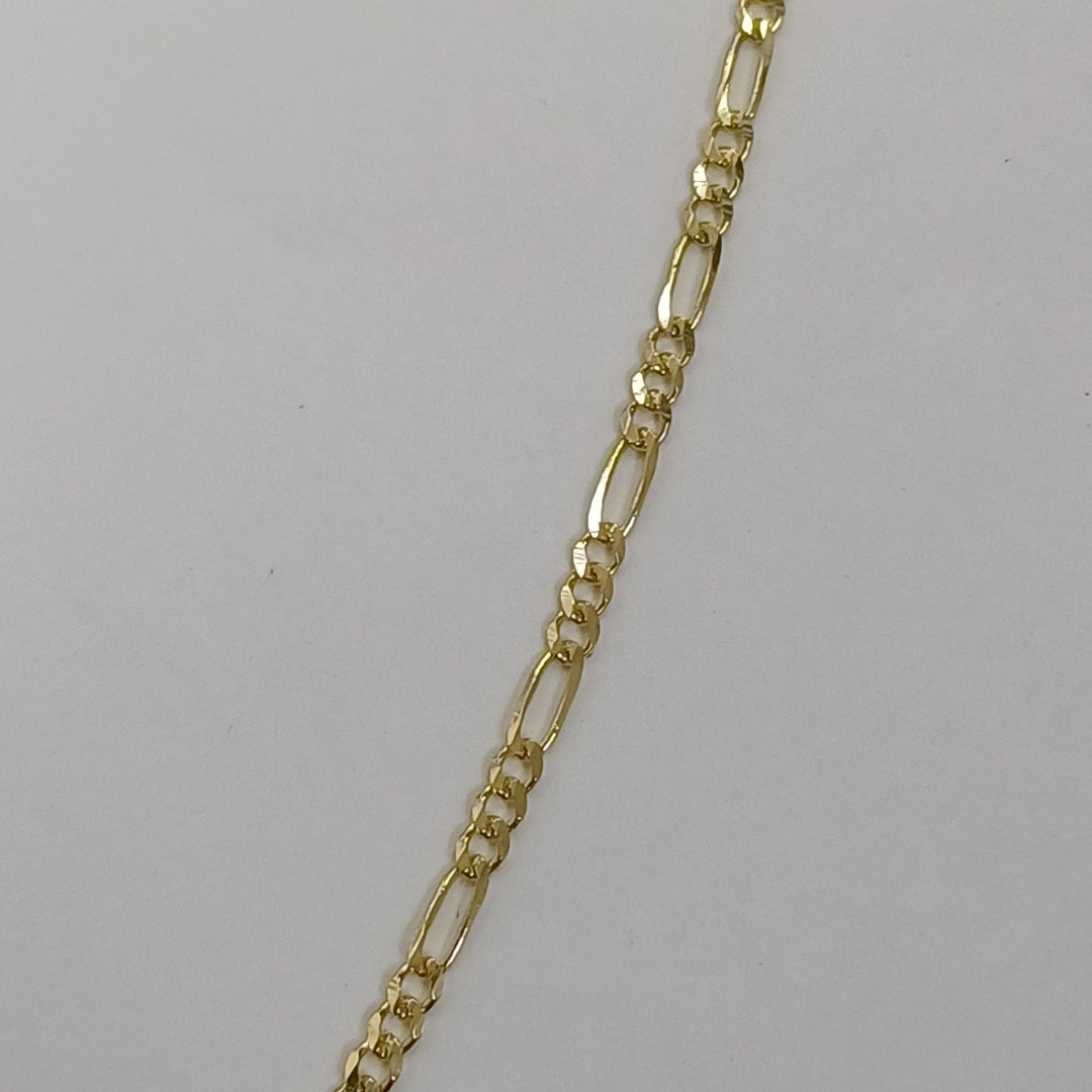 CADENAS TEJIDO 3X1 ORO 10K 55 CM 3.2 GR (NUEVO)