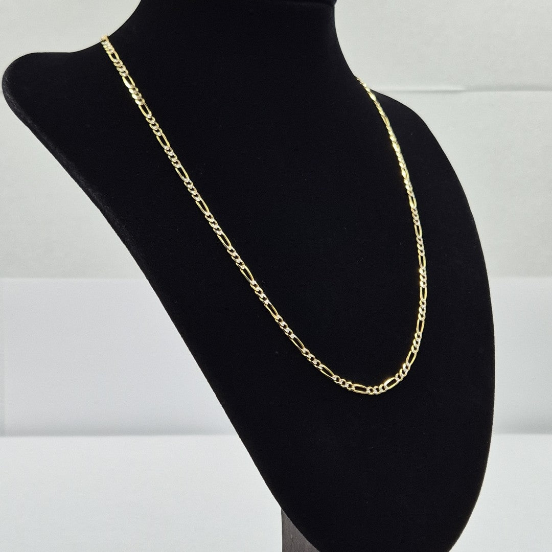 CADENAS 3X1 DIAMANTADA ORO 14K 55 CM 8.5 GR (NUEVO)
