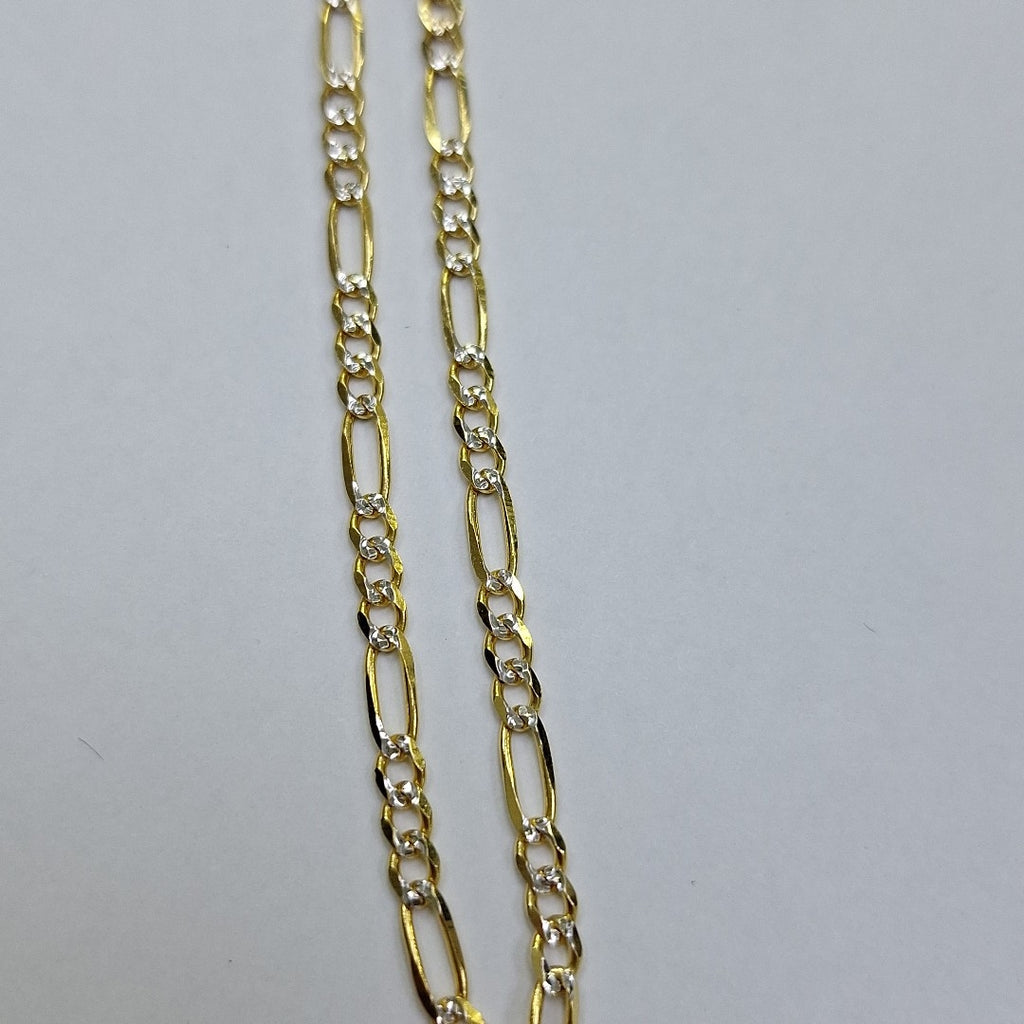 PULSERAS 3X1 DIAMANTADA ORO 14K 18 CM 3 GR (NUEVO)