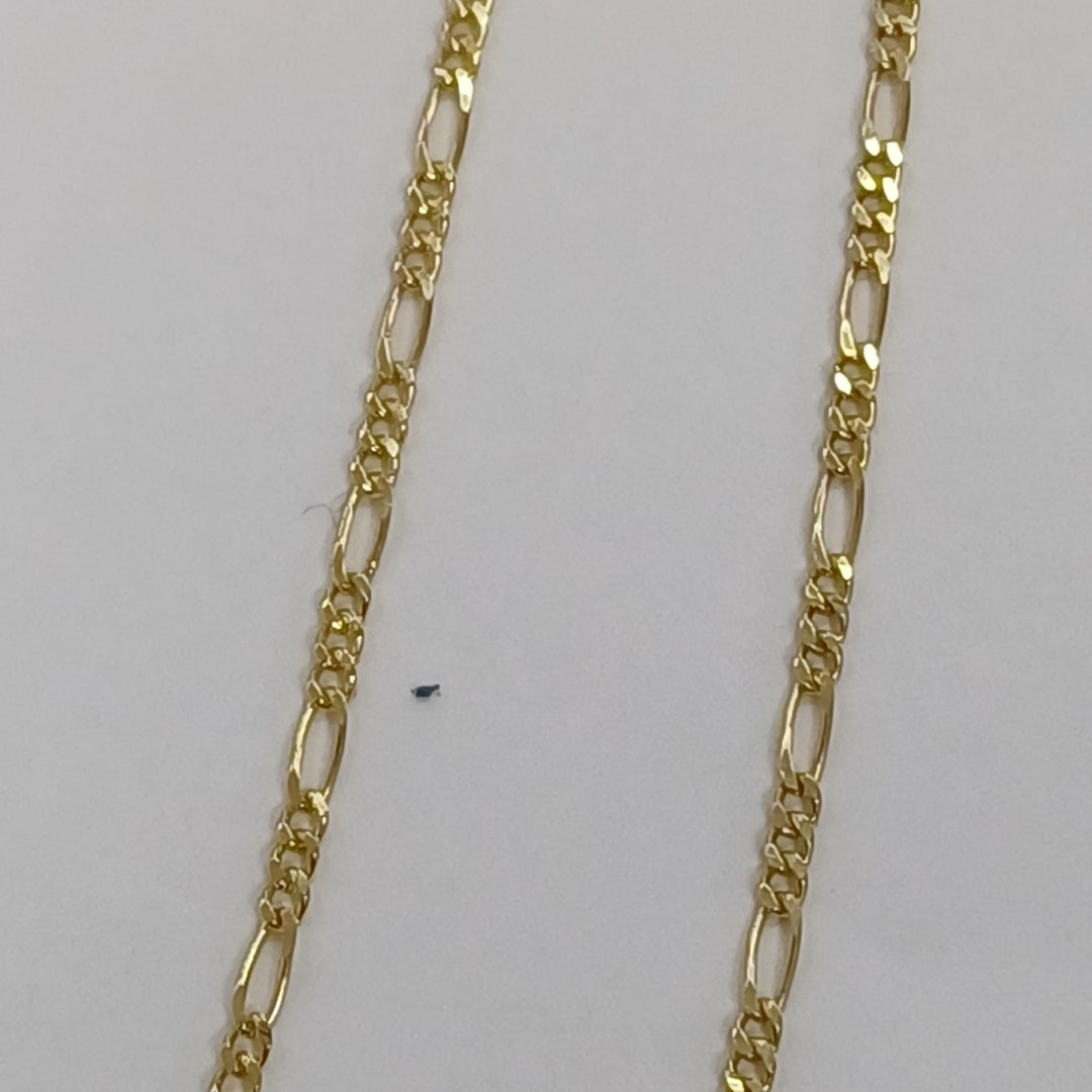 CADENAS TEJIDO 3X1 ORO 14K 55 CM 2.6 GR (NUEVO)