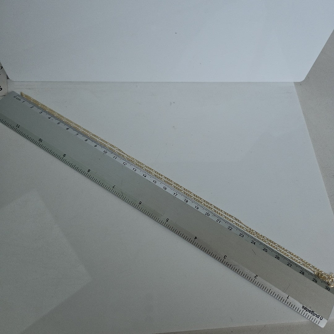 CADENAS TEJIDO ESLABONES ORO 10K 60 CM 2.4 GR (NUEVO)
