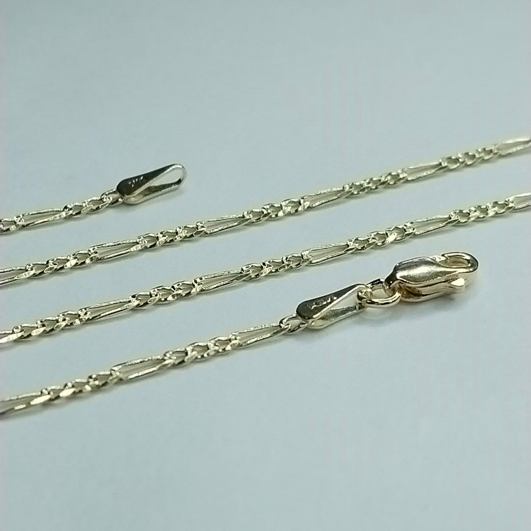 CADENAS 3X1 ORO 14K 55 CM 4 GR (NUEVO)