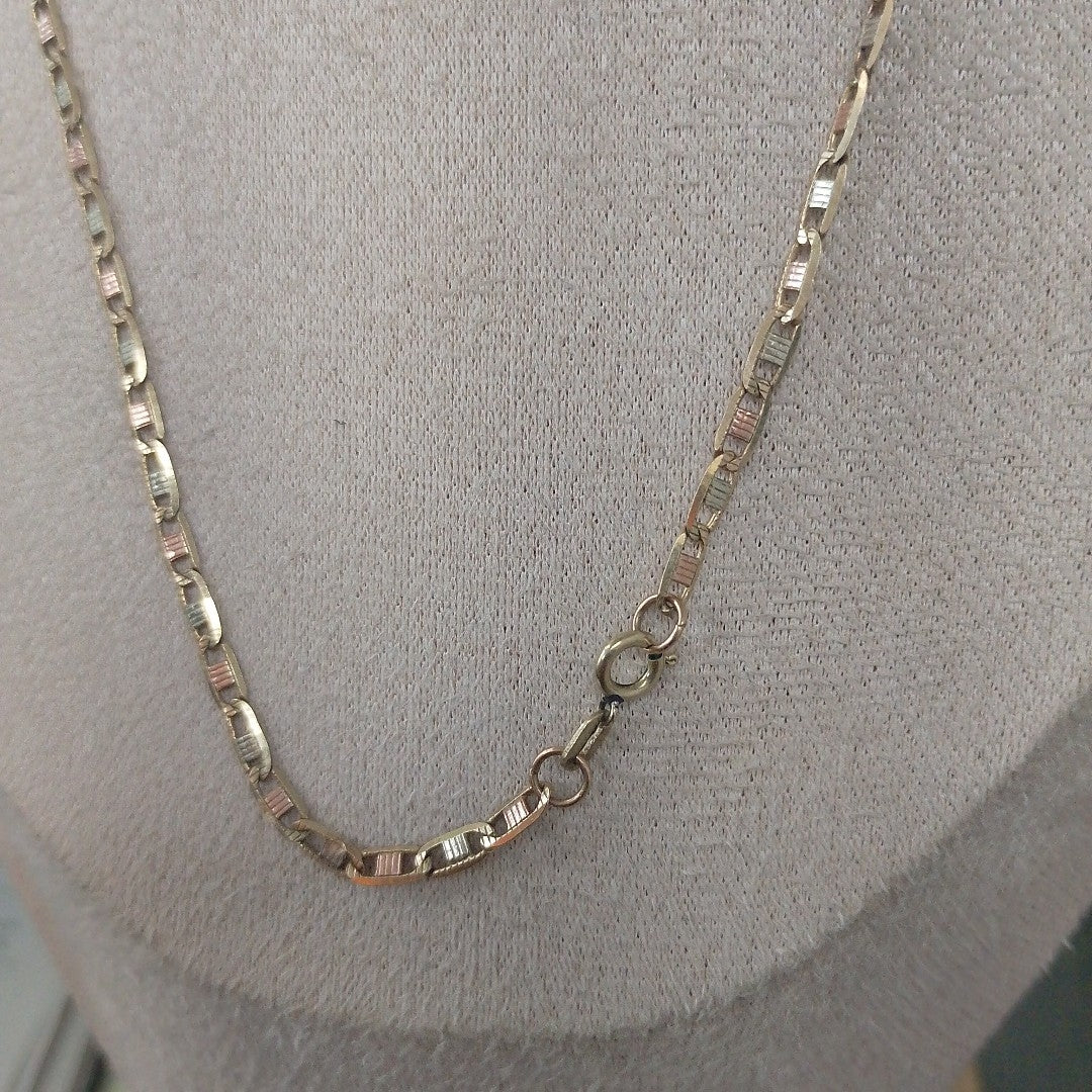 CADENA ORO, ORO COMBINADO 10 K 7.5 GRMS (SEMINUEVO)