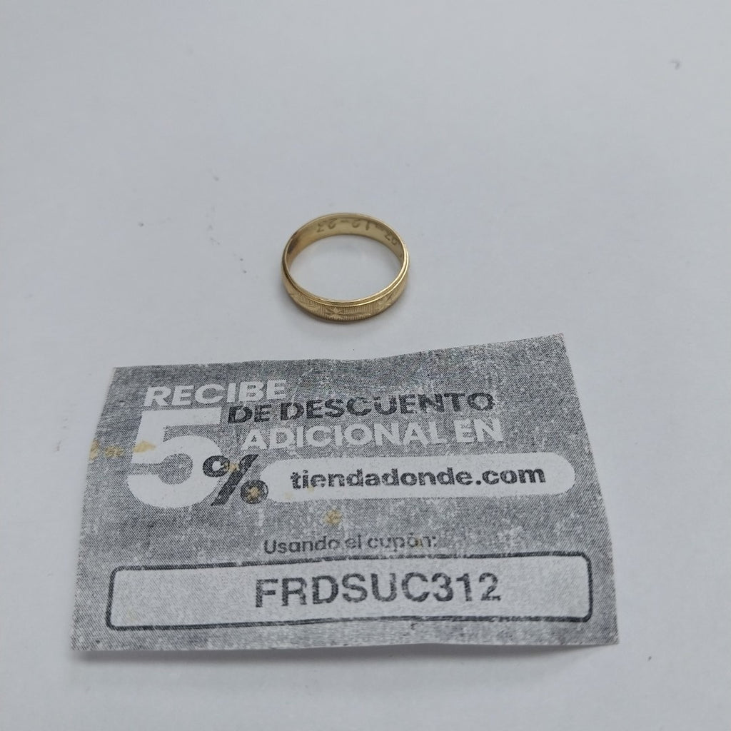 ARGOLLA ORO 10 K 1 GRMS (SEMINUEVO)
