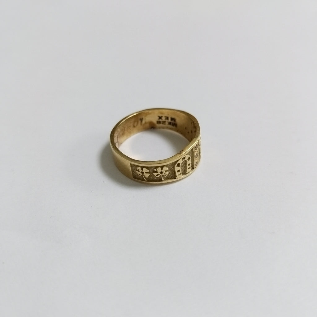 ARGOLLA DE LA SUERTE ORO 14 K 6,00 GRMS (SEMINUEVO)